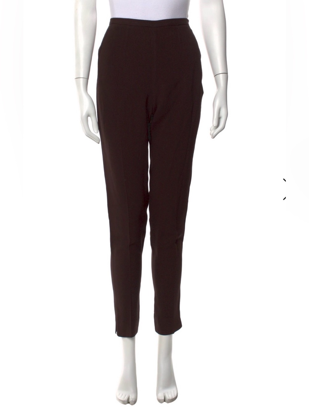 Prada Dark Brown Cropped Strait Leg Pants